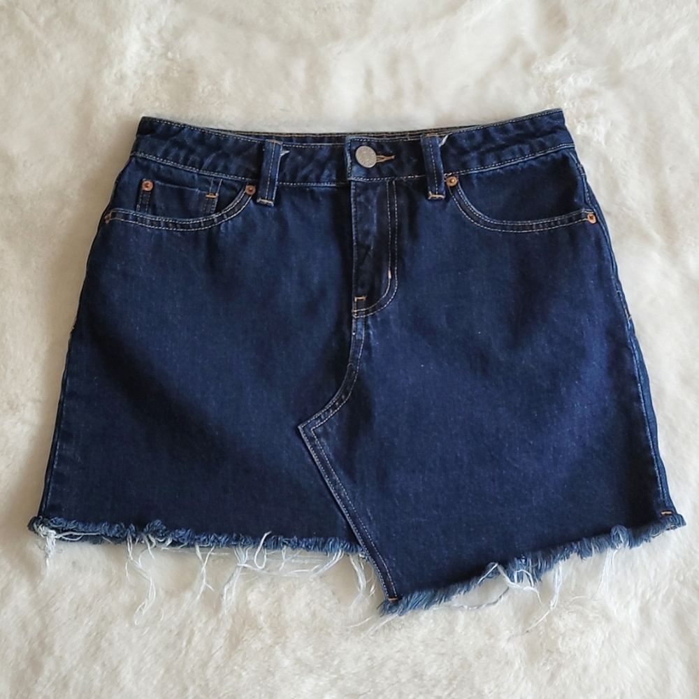 BDG Urban Outfitters Dark Wash Denim Blue Jean 90's Y2K Summer Mini Skirt